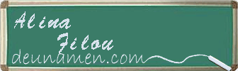 Alina Filou Visitenkarte